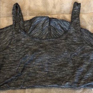Lululemon Tank size 6 dark gray/black heather